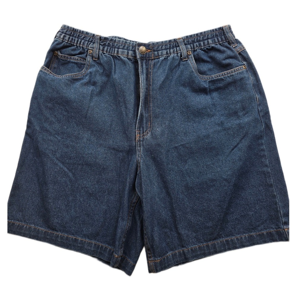 Haband Denim Shorts Mens 38 Blue Jean Cotton Elastic Waist Casual Joe Jeans